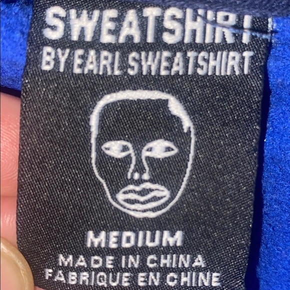 Sweatshirt by EARL hoodie M blue I don’t like sh*t - Picture 5 of 9